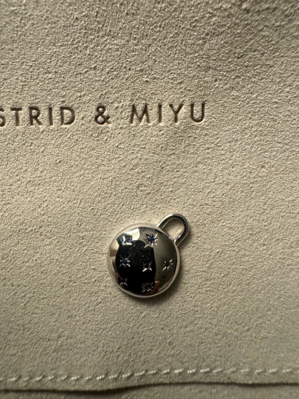 ASTRID & MIYU Silver Celestial Charm Pendant New